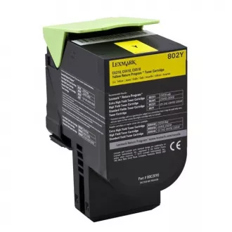 Toner Lexmark 80C20Y0, yellow (žltý) Toner Lexmark 80C20Y0, yellow (žltý)