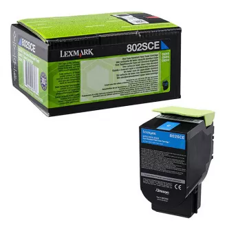 Toner Lexmark 80C2SCE, cyan (azúrový) Toner Lexmark 80C2SCE, cyan (azúrový)