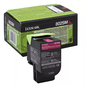 Toner Lexmark 80C2SME, magenta (purpurový) Toner Lexmark 80C2SME, magenta (purpurový)