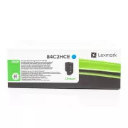 Toner Lexmark 84C2HCE, cyan (azúrový)