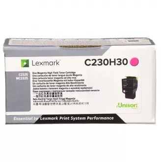 Toner Lexmark C230H30, magenta (purpurový)