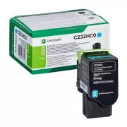 Toner Lexmark C232HC0, cyan (azúrový)