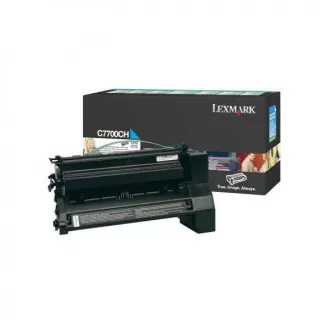Toner Lexmark C7700CH, cyan (azúrový) Toner Lexmark C7700CH, cyan (azúrový)