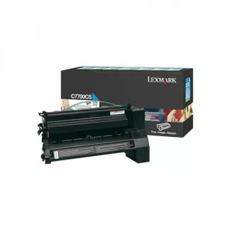 Toner Lexmark C7700CS, cyan (azúrový)