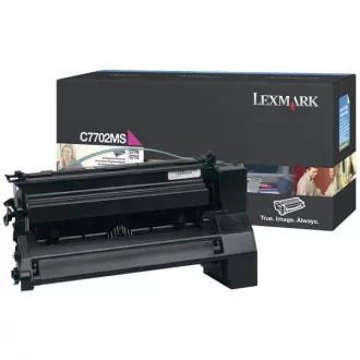 Toner Lexmark C7702MS, magenta (purpurový)