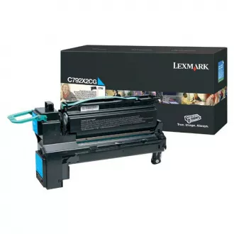 Toner Lexmark C792X2CG, cyan (azúrový)
