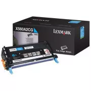 Toner Lexmark X560A2CG, cyan (azúrový)