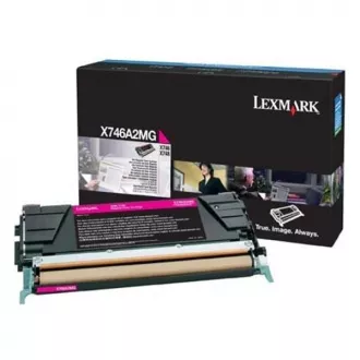 Toner Lexmark X746A2MG, magenta (purpurový)