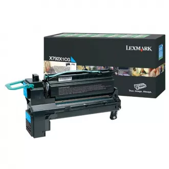 Toner Lexmark X792X1CG, cyan (azúrový) Toner Lexmark X792X1CG, cyan (azúrový)