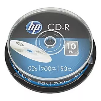 HP CD-R, CRE00019-3, 69308, 10-pack, 700MB, 52x, 80min., 12cm, bez možnosti potlače, cake box, pre archiváciu dať HP CD-R, CRE00019-3, 69308, 10-pack, 700MB, 52x, 80min., 12cm, bez možnosti potlače, cake box, pre archiváciu dať