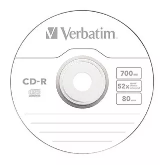 Verbatim CD-R, 43725, Extra Protection, 10-pack, 700MB, 52x, 80min., 12cm, bez možnosti potlače, wrap, pre archiváciu dať Verbatim CD-R, 43725, Extra Protection, 10-pack, 700MB, 52x, 80min., 12cm, bez možnosti potlače, wrap, pre archiváciu dať