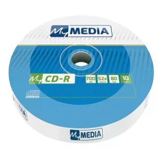 MyMedia CD-R, 69204, 10-pack, 700MB, 52x, 80min., 12cm, bez možnosti potlače, wrap, Standard, pre archiváciu dát MyMedia CD-R, 69204, 10-pack, 700MB, 52x, 80min., 12cm, bez možnosti potlače, wrap, Standard, pre archiváciu dát