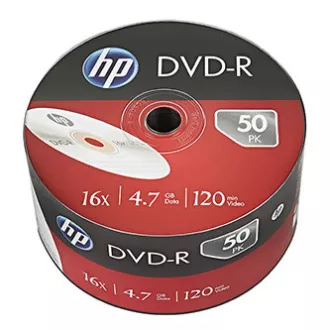 HP DVD-R, DME00070-3, 69303, 4.7GB, 16x, bulk, 50-pack, bez možnosti potlače, 12cm, pre archiváciu dát HP DVD-R, DME00070-3, 69303, 4.7GB, 16x, bulk, 50-pack, bez možnosti potlače, 12cm, pre archiváciu dát