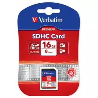 Verbatim Secure Digital Card Premium U1, 16GB, SDHC, 43962, UHS-I U1 (Class 10) Verbatim Secure Digital Card Premium U1, 16GB, SDHC, 43962, UHS-I U1 (Class 10)
