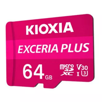 Kioxia Pamäťová karta Exceria Plus (M303), 64GB, microSDXC, LMPL1M064GG2, UHS-I U3 (Class 10), DOPREDAJ Kioxia Pamäťová karta Exceria Plus (M303), 64GB, microSDXC, LMPL1M064GG2, UHS-I U3 (Class 10), DOPREDAJ