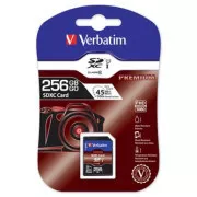 Verbatim Secure Digital Card Premium U1, 256GB, SDXC, 44026, UHS-I U1 (Class 10)