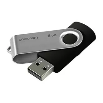 Goodram USB flash disk, USB 2.0, 8GB, UTS2, čierny, UTS2-0080K0R11, USB A, s otočnou krytkou