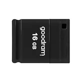 Goodram USB flash disk, USB 2.0, 16GB, UPI2, čierny, UPI2-0160K0R11, USB A, s krytkou