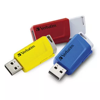 Verbatim USB flash disk, USB 3.0, 16GB, Store N Click, mix farieb, 49306, USB A, s výsuvným konektorom, 3ks