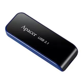 Apacer USB flash disk, USB 3.0, 32GB, AH356, čierny, AP32GAH356B-1, USB A, s výsuvným konektorom