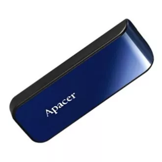 Apacer USB flash disk, USB 2.0, 32GB, AH334, modrý, AP32GAH334U-1, USB A, s výsuvným konektorom