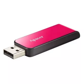 Apacer USB flash disk, USB 2.0, 32GB, AH334, ružový, AP32GAH334P-1, USB A, s výsuvným konektorom, DOPRODEJ
