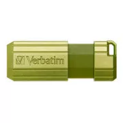 Verbatim USB flash disk, USB 2.0, 32GB, Store, N, Go PinStripe, zelený, 49958, pre archiváciu dát