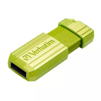 Verbatim USB flash disk, USB 2.0, 32GB, Store, N, Go PinStripe, zelený, 49958, pre archiváciu dát