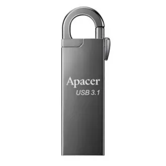 Apacer USB flash disk, USB 3.0, 64GB, AH15A, strieborný, AP64GAH15AA-1, USB A, s karabínkou, DOPRODEJ Apacer USB flash disk, USB 3.0, 64GB, AH15A, strieborný, AP64GAH15AA-1, USB A, s karabínkou, DOPRODEJ