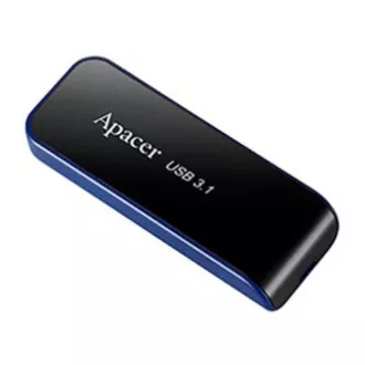 Apacer USB flash disk, USB 3.0, 64GB, AH356, čierny, AP64GAH356B-1, USB A, s výsuvným konektorom
