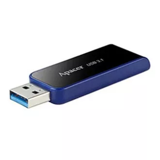 Apacer USB flash disk, USB 3.0, 64GB, AH356, čierny, AP64GAH356B-1, USB A, s výsuvným konektorom