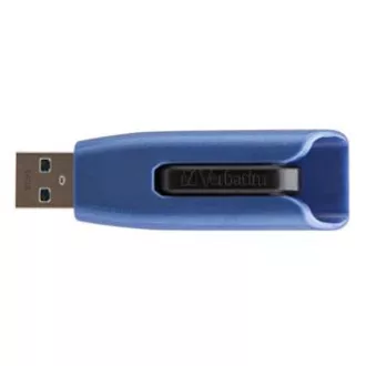 Verbatim USB flash disk, USB 3.0, 64 GB, V3 MAX, Store N Go, modrý, 49807, USB A, s výsuvným konektorom