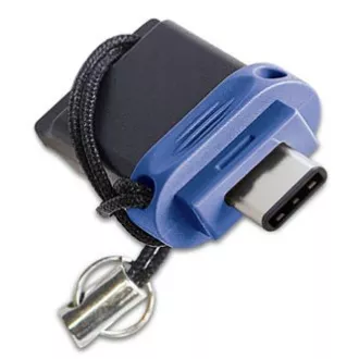 Verbatim USB flash disk OTG, USB 3.0, 64GB, Dual, modrý, 49967, USB A/USB C, s poutkom