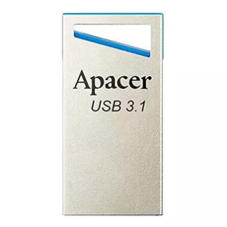 Apacer USB flash disk, USB 3.0, 128GB, AH155, strieborný, AP128GAH155U-1, USB A, s poutkom