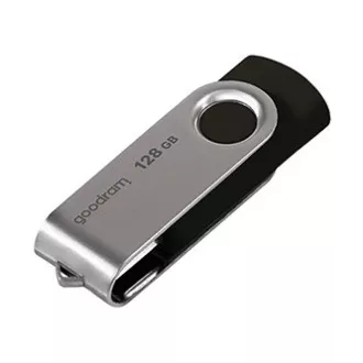 Goodram USB flash disk, USB 3.0, 128GB, UTS3, čierny, UTS3-1280K0R11, USB A, s otočnou krytkou