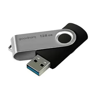 Goodram USB flash disk, USB 3.0, 128GB, UTS3, čierny, UTS3-1280K0R11, USB A, s otočnou krytkou