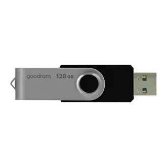 Goodram USB flash disk, USB 3.0, 128GB, UTS3, čierny, UTS3-1280K0R11, USB A, s otočnou krytkou