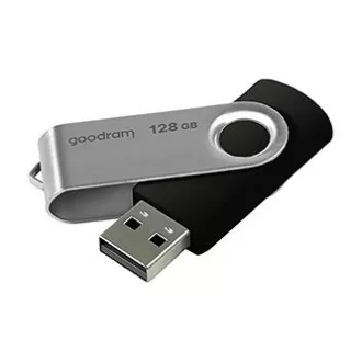 Goodram USB flash disk, USB 2.0, 128GB, UTS2, čierny, UTS2-1280K0R11, USB A, s otočnou krytkou