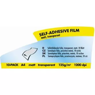 Logo samolepiaca fólia, matná, priesvitná, A4, 125 g/m2, 1200dpi, 10 listov, pre laserové tlačiarne, L Logo samolepiaca fólia, matná, priesvitná, A4, 125 g/m2, 1200dpi, 10 listov, pre laserové tlačiarne, L