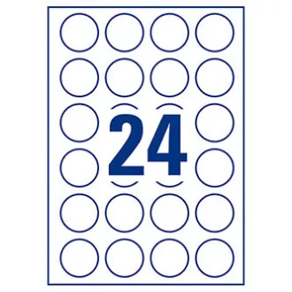 Avery Zweckform etikety 40mm, A4, biele, 24 etiket, balené po 10 ks, L3415-10, pre laserové a inkoustové tlačiarne, kopírky Avery Zweckform etikety 40mm, A4, biele, 24 etiket, balené po 10 ks, L3415-10, pre laserové a inkoustové tlačiarne, kopírky