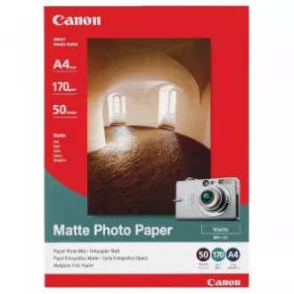 Canon Matte Photo Paper, MP-101 A4, foto papier, matný, 7981A005, biely, A4, 170 g/m2, 50 ks, inkoustový Canon Matte Photo Paper, MP-101 A4, foto papier, matný, 7981A005, biely, A4, 170 g/m2, 50 ks, inkoustový
