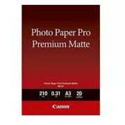 Canon Photo paper premium matte, PM-101, foto papier, matný, 8657B006, biely, A3, 210 g/m2, 20 ks, inkoustový