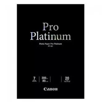 Canon PT-101 Photo Paper PRO Platinum, PT-101, fotopapier, mikroporézny povrch typ lesklý, 2768B067, biely, A2, 16.54x23.39", 300 g
