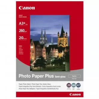 Canon Photo Paper Plus Semi-Glossy, SG-201 A3+, foto papier, pololesklý, saténový typ 1686B032, biely, A3+, 13x19", 260 g/m2, 20 ks, Canon Photo Paper Plus Semi-Glossy, SG-201 A3+, foto papier, pololesklý, saténový typ 1686B032, biely, A3+, 13x19", 260 g/m2, 20 ks,