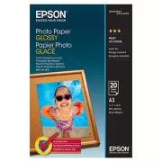 Epson Glossy Photo Paper, C13S042536, fotopapier, lesklý, biely, Stylus Color, Photo, Pro, A3, 200 g/m2, 20 ks, inkoustový