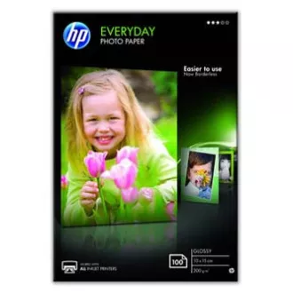 HP Everyday Photo Paper, Glossy, CR757A, foto papier, lesklý, biely, 10x15cm, 4x6", 200 g/m2, 100 ks, atramentový HP Everyday Photo Paper, Glossy, CR757A, foto papier, lesklý, biely, 10x15cm, 4x6", 200 g/m2, 100 ks, atramentový