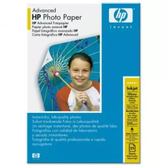 HP Advanced Glossy Photo Paper, Q8691A, foto papier, bez okrajov typ lesklý, zdokonalený typ biely, 10x15cm, 4x6", 250 g/m2, 25 ks, i HP Advanced Glossy Photo Paper, Q8691A, foto papier, bez okrajov typ lesklý, zdokonalený typ biely, 10x15cm, 4x6", 250 g/m2, 25 ks, i