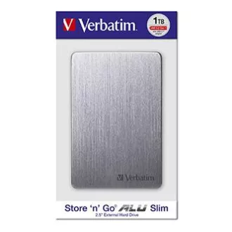 Verbatim externý pevný disk, Store, n, Go ALU Slim, 2.5", USB 3.0, 1TB, 53662, vesmírne šedý