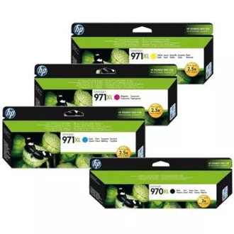 Farba do tlačiarne HP 970-XL (CN625AE,CN626AE,CN627AE,CN628AE) - cartridge, black + color (čierna + farebná)