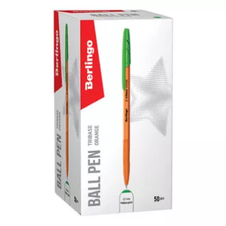 Berlingo, pero guličkové, zelené, 50ks, 0.7mm, Tribase orange Berlingo, pero guličkové, zelené, 50ks, 0.7mm, Tribase orange